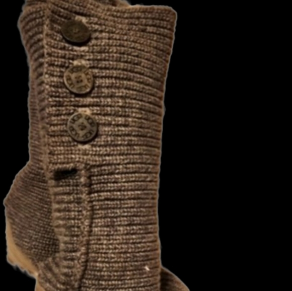 Ugg Gray Cardy shearling boots 10 - Picture 9 of 9